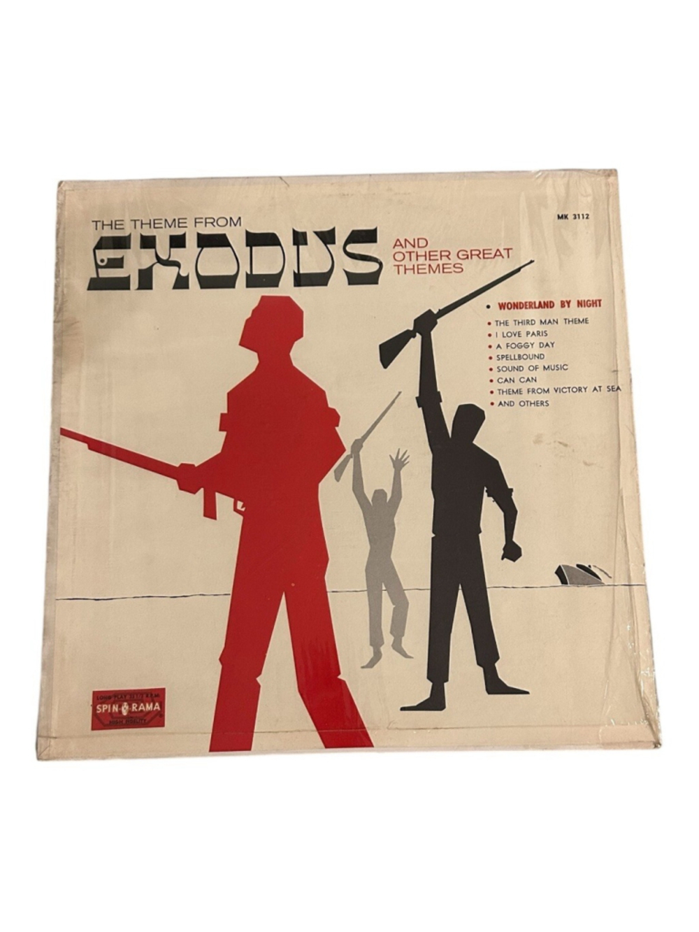 The Theme From EXODUS LP RECORD ALBUM Vinyl Spin-o-rama